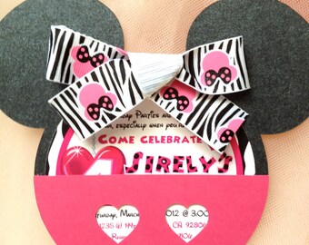 Minnie Mouse Birthday Invitation