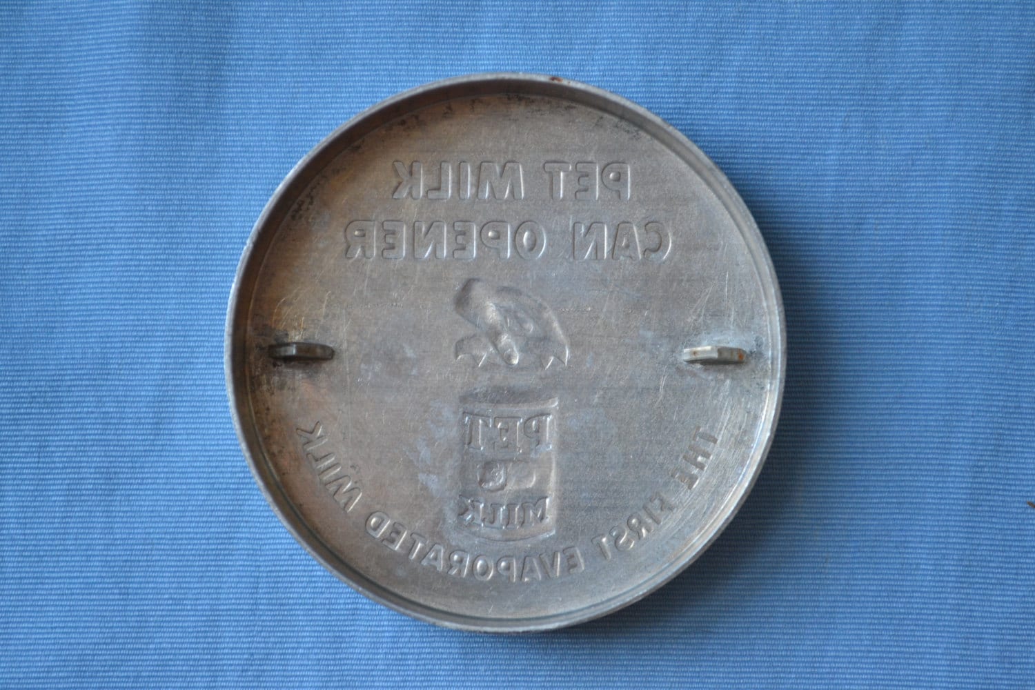 Vintage PET Evaporated Milk Punch Can Opener/Lid Cover