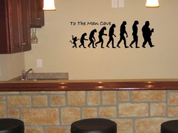 To The Man  Cave Vinyl Wall  Decal 6 5x20 by StudioLoftGraphics