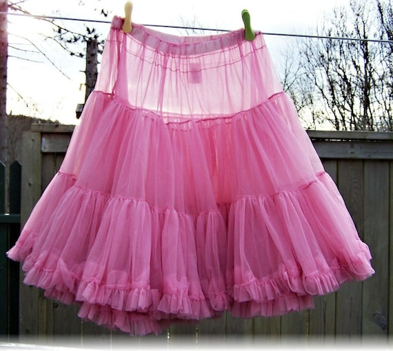 Pink Malco Modes San Francisco Crinoline Petticoat Size Large