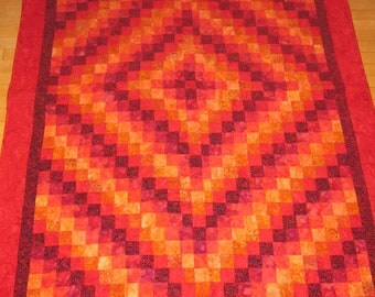 Red Trip around the World Quilt