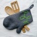 Handmade Felted Oven Mitt