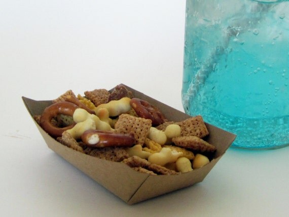75 Small Kraft Heavy Paper Food Tray for Parties, Showers or Wedding Il_570xn