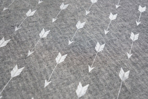 Hand Screen Printed Mini Arrow Fabric Panel