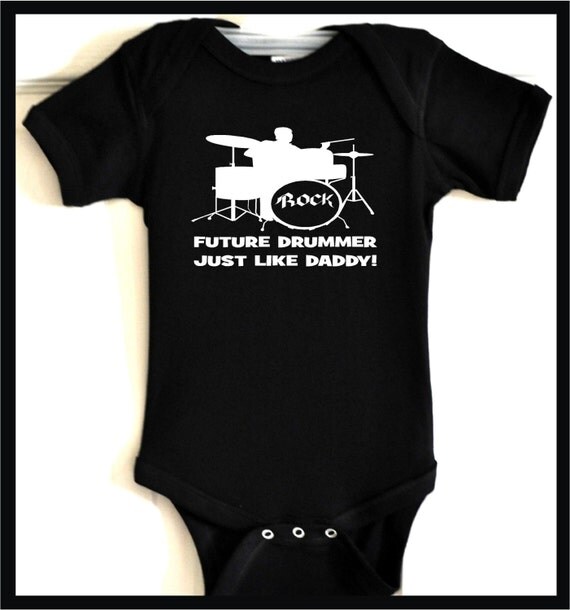 wb future drummer baby romper kids childrens bodysuit infant