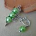 3 Peas in a Pod Necklace made with Three Green Freshwater Pearls