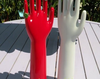 Industrial Porcelain Glove Mold Shabby Unglazed Vintage Industrial Medium CAN PAINT