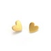 Heart Stud Earrings,Romantic Jewelry,Gold Heart Earrings,Heart Jewelry,Tiny Sterling Silver Stud Earrings,Love Jewelry,Hypoallergenic (E083)