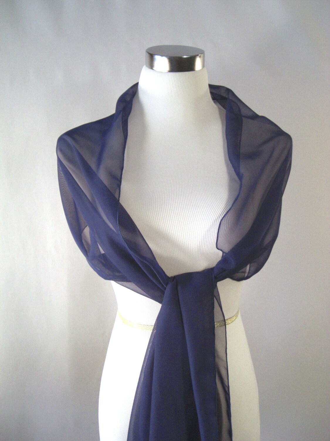 Evening Wrap Shawl Scarf Stole One Shoulder by JoLindsDesigns