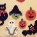 Holiday Fridgies Crochet Pattern Halloween Christmas Thanksgiving Bat Pumpkin Witch Santa Elf Turkey Cute Decor Magnets Stocking Stuffers