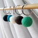 LAST SET - Forest Colors - The Felt Collection - Five Handmade Stitch Markers - 12.0 mm (17 US) - Limited Edition