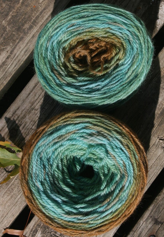 Gradient Dyed Yarn Worsted 100 wool