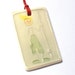 FISHING FRANKIE handmade ceramic gift tag, bag charm, pendant, mini ornament