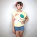80s Fruit Print Sweater Top (XS/S)