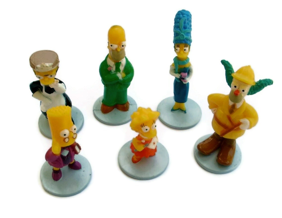 Clue Game Characters The Simpsons set of 6 playing pieces