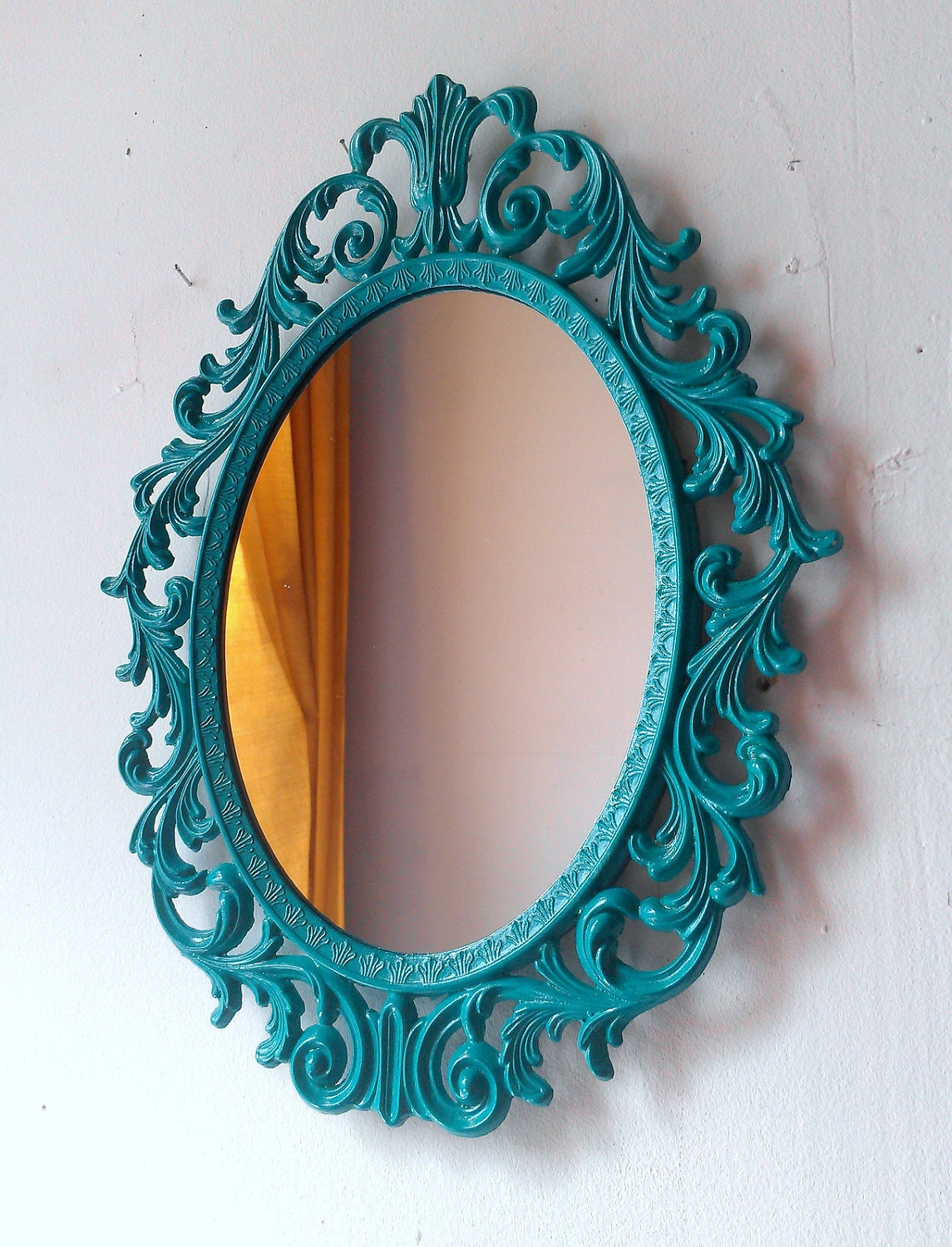 Turquoise Home Decor Vintage Mirror Beach House Boys Nursery