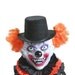 Clown Doll, Creepy Clown, Stars and Moons, Orange, Yellow, Doll, Freak, Black, White, Scary Clown, Halloween Doll, Skeleton, Razor