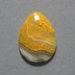 cabochon yellow orange MUSTARD JASPER drop 22X29mm pear designer cab