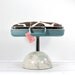 Upcycled Suitcase Pet Bed with Globe Pedestal Base