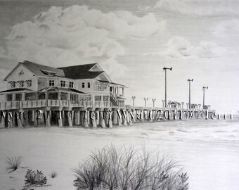 Custom Pencil Drawing From Your Photo - 8x10 Original Personalized Home House Sketch Art From Picture