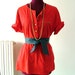 Oversized vintage red tshirt Made in Italy