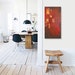 TRANSiTORY original abstract modern painting - gallery fine art - contemporary interior design - ooak home wall decor - red orange