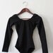 SALE - 1990's Black Leotard by Capezio - Size X Small