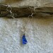 Blue Sea glass necklace. Sea glass jewelry.