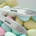 Hand Stamped Wedding Cake Forks for your Wedding Celebration - Lady Doris 1929 - Table Setting