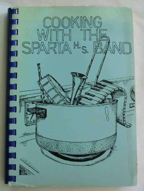 Sparta High School Band, Vintage Cookbook, Sparta Illinois, 1980s