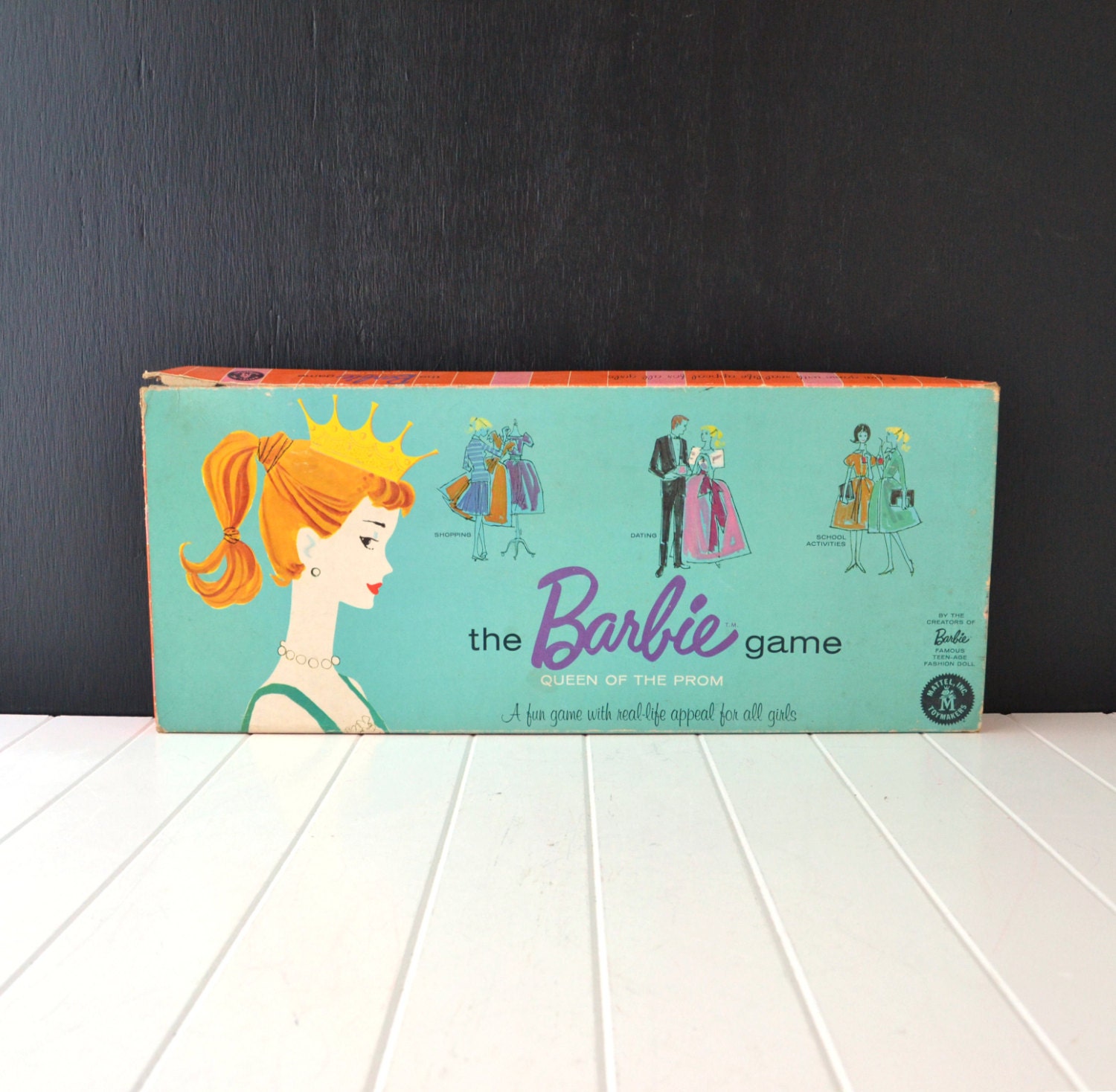 Vintage Barbie Board Game Queen of the Prom Vintage Mattel