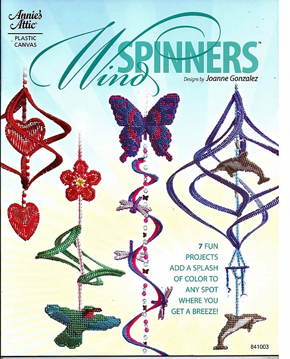 Wind Spinners Plastic Canvas Pattern Annies Attic 841003