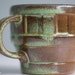 Frankoma Prairie Green Wagon Wheel Coffee Mug