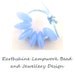 6 Handmade Disc shaped Lampwork Glass Beads