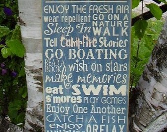 Lake Rules Sign, Lake House Decor, Lake House Signs, Lake House Wall Art, Lake Decor, Lake Sign, Cottage Sign,Rules Sign, Wood Signs