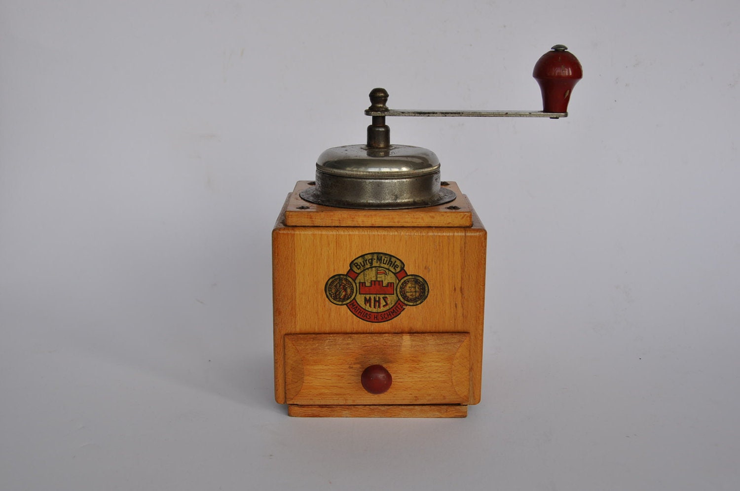Vintage German coffee grinder by Burg Muhle.