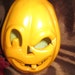Vintage Ceramic Jack O' Lantern pumpkin - Handpainted and Fired