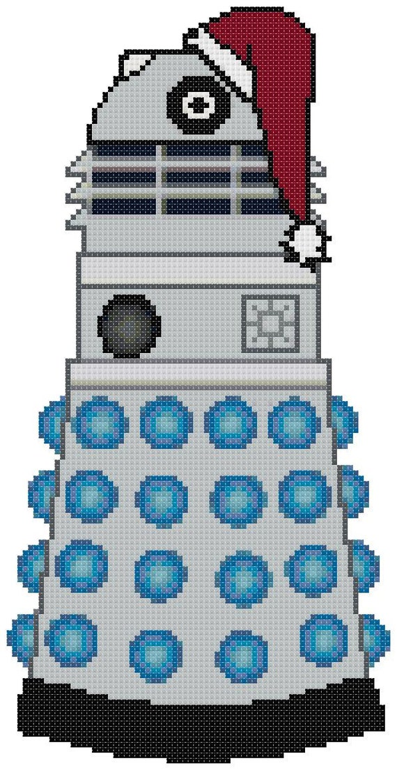 Download Doctor Who Christmas Dalek Cross Stitch Pattern