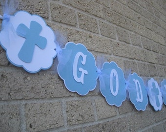 God Bless Banner, Baptism banner, Confirmation Banner, First Communion Banner