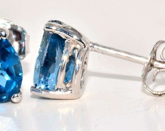 popular items for blue topaz studs on etsy popular items for blue topaz studs on etsy