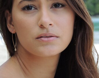 Raindrop Shimmer Diamond Earrings
