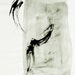 Original abstract ink drawing on paper A2 - Wind-Ink dark/ink wash/sepia/grey/contemporany art/modern/gestual/abstract art