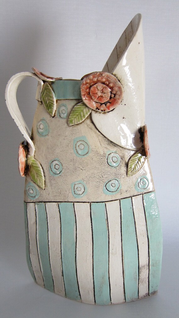 Items similar to Decorative Ceramic Jug on Etsy