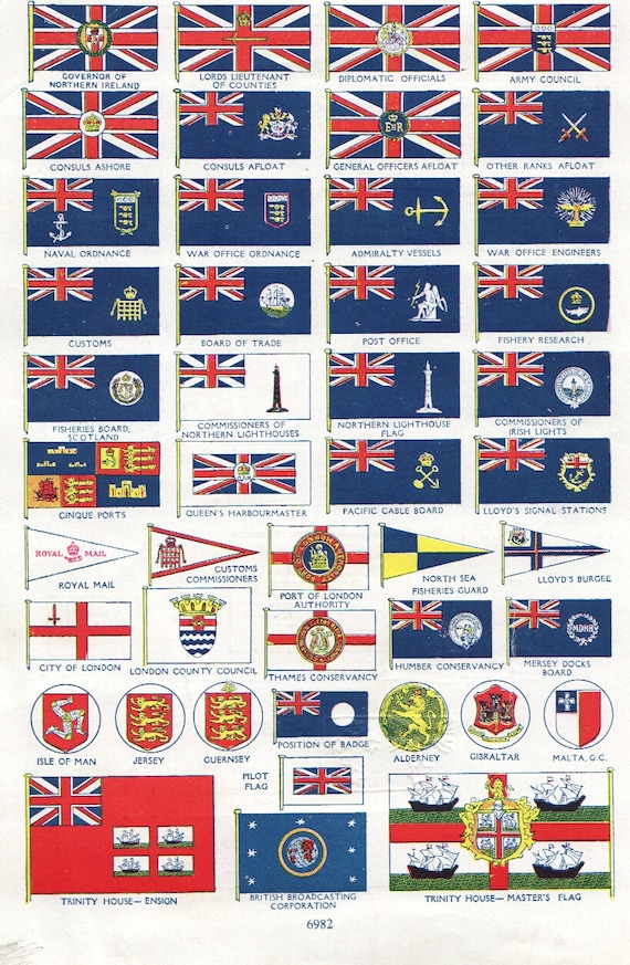 Items similar to Union Jack British flag print Commonwealth flag Empire ...