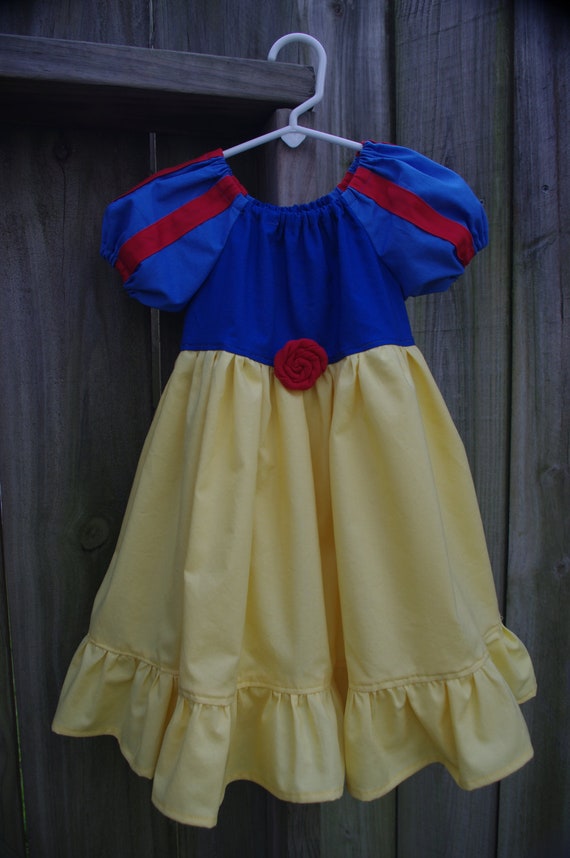 Snow White Inspired Peasant Dress Size 3T