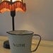 Old White Vintage Enamel Measuring Cup 1/2 Litre Made in France