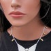 White Owl Bead-Woven Necklace - Seed Bead Necklace - White and Gold Choker Length Beaded Necklace