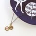 Miniature Flower Locket With Heart and Acorn Drawings