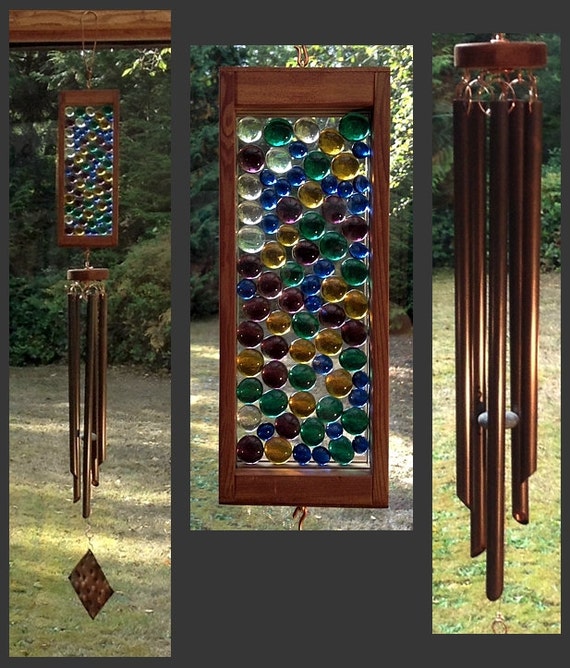 Wind Chime Stained Glass Copper Windchime Chimes Wind Chime Stained Glass Copper Windchime Chimes Windchimes Suncatcher
