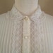 Vintage Lace Collar Pleated Blouse